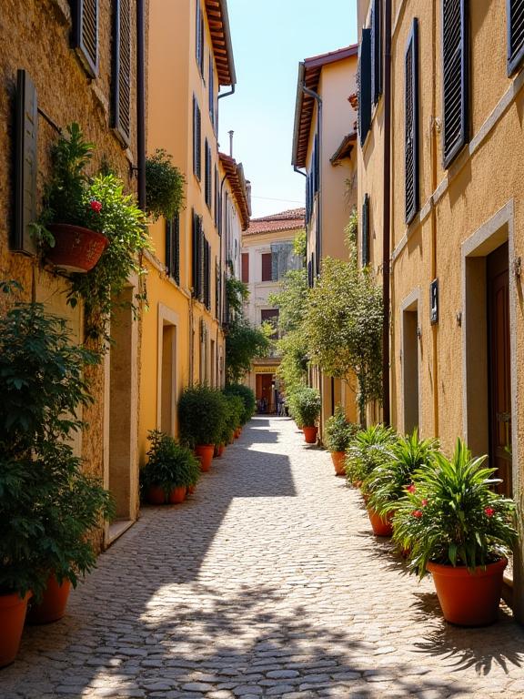 Une ruelle pittoresque dans la vieille ville de Grasse, capitale du parfum.